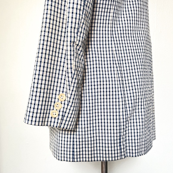 RALPH LAUREN Gingham Single Breasted Blazer - Picture 4 of 9